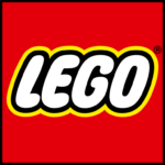 Logo firmy LEGO.